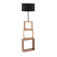 STEHLEUCHTE Mansfield - Schwarz, Metall (37/37/140cm) - lux.pro
