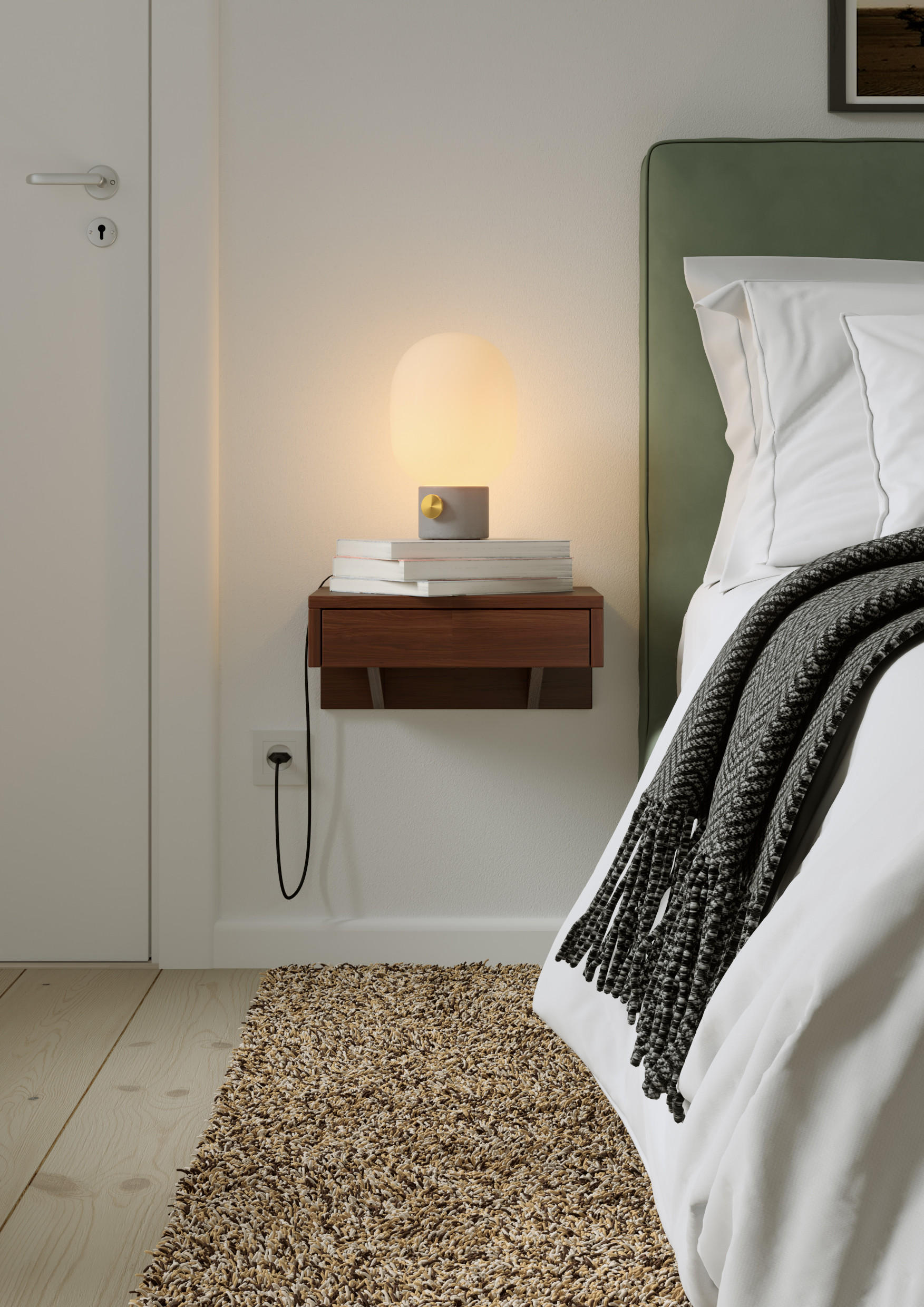 Thumbnail - Woodek Schwebender, Braun, Holz, Echtholz,Eiche, 40x18x30 cm, FSC 100%, Schlafzimmer, Nachttische