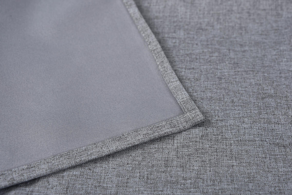 VORHANG 2ER SET BOSTON DARK HxB 175x140 cm Dunkelgrau - Dunkelgrau, Textil (140/175cm) - Gardinenbox