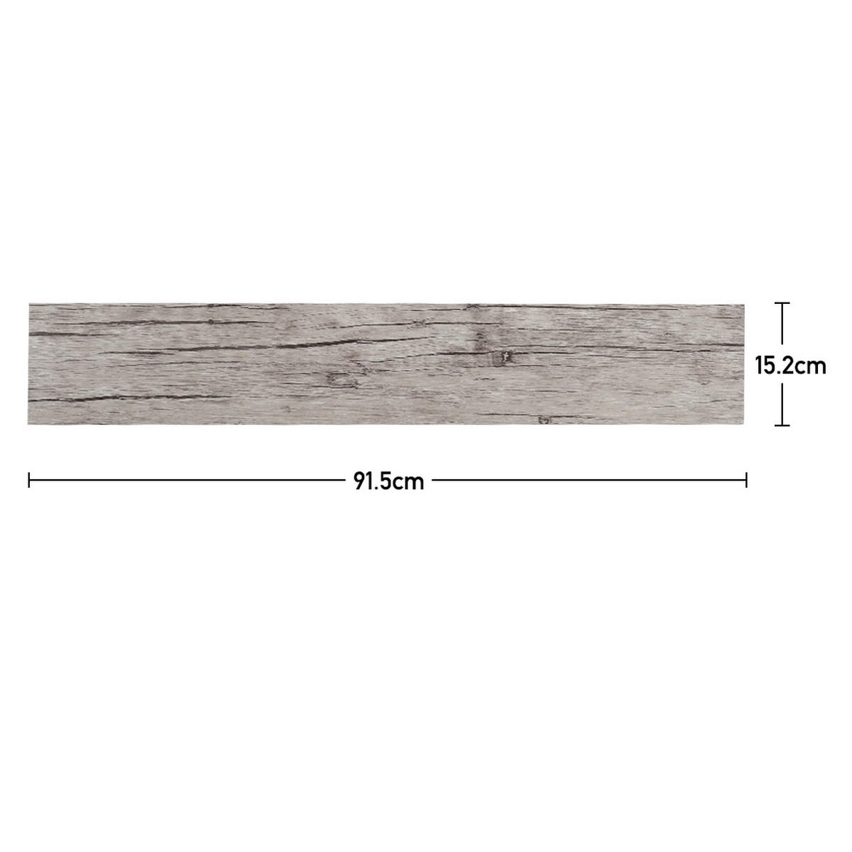 VINYLBODEN 5m²/36-TLG. selbstklebend PVC - Dunkelgrau, Kunststoff (0.2/91.5/15.2cm) - Livingandhome