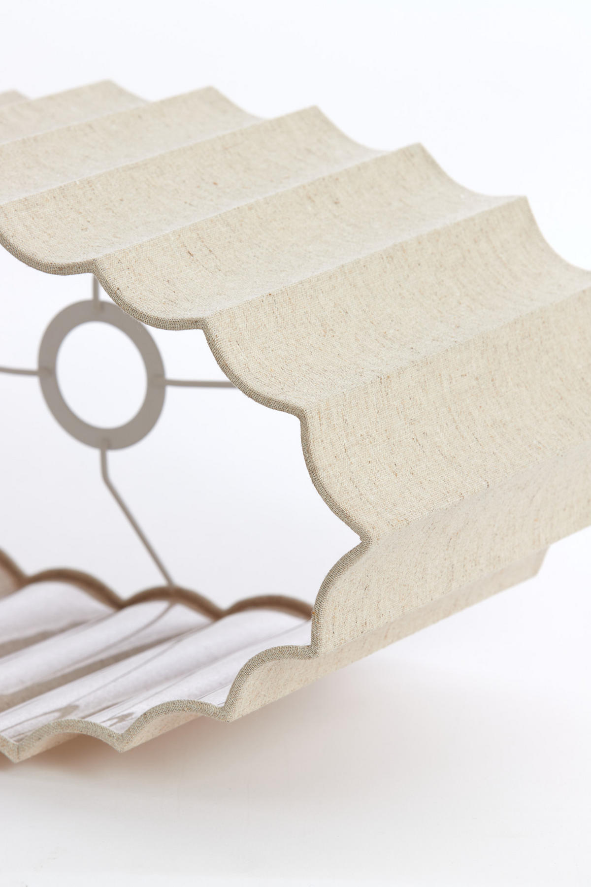 LAMPENSCHIRM Disli Braun 38/17,5/19 cm - Braun, Textil (38/17.5/19cm) - Light & Living