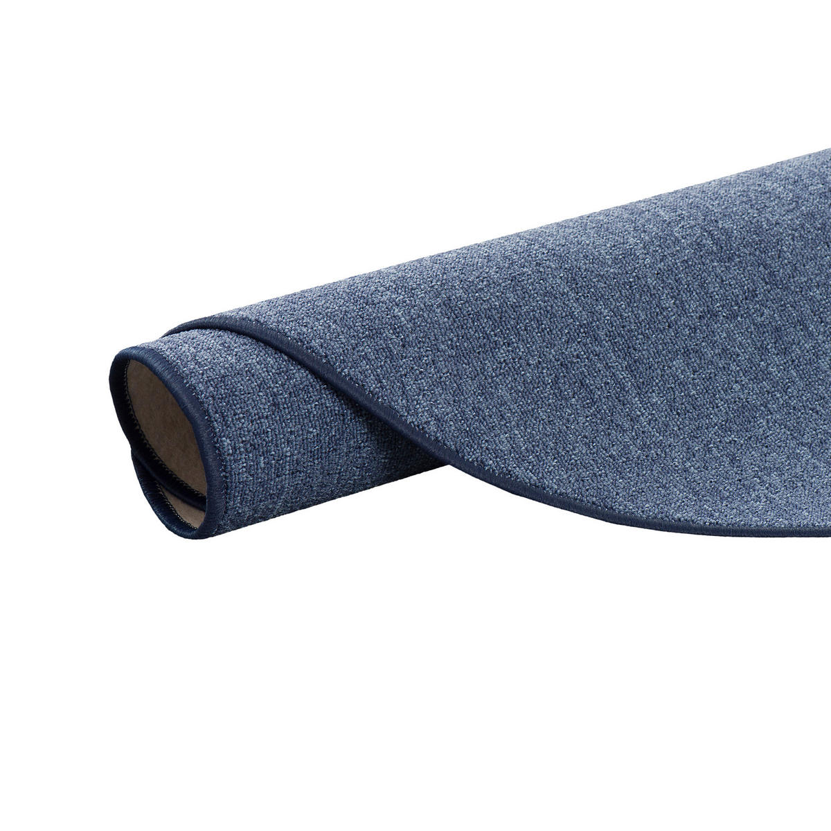 FEINSCHLINGEN VELOUR TEPPICH STRONG RUND - Dunkelblau, Textil (200/200cm) - Snapstyle