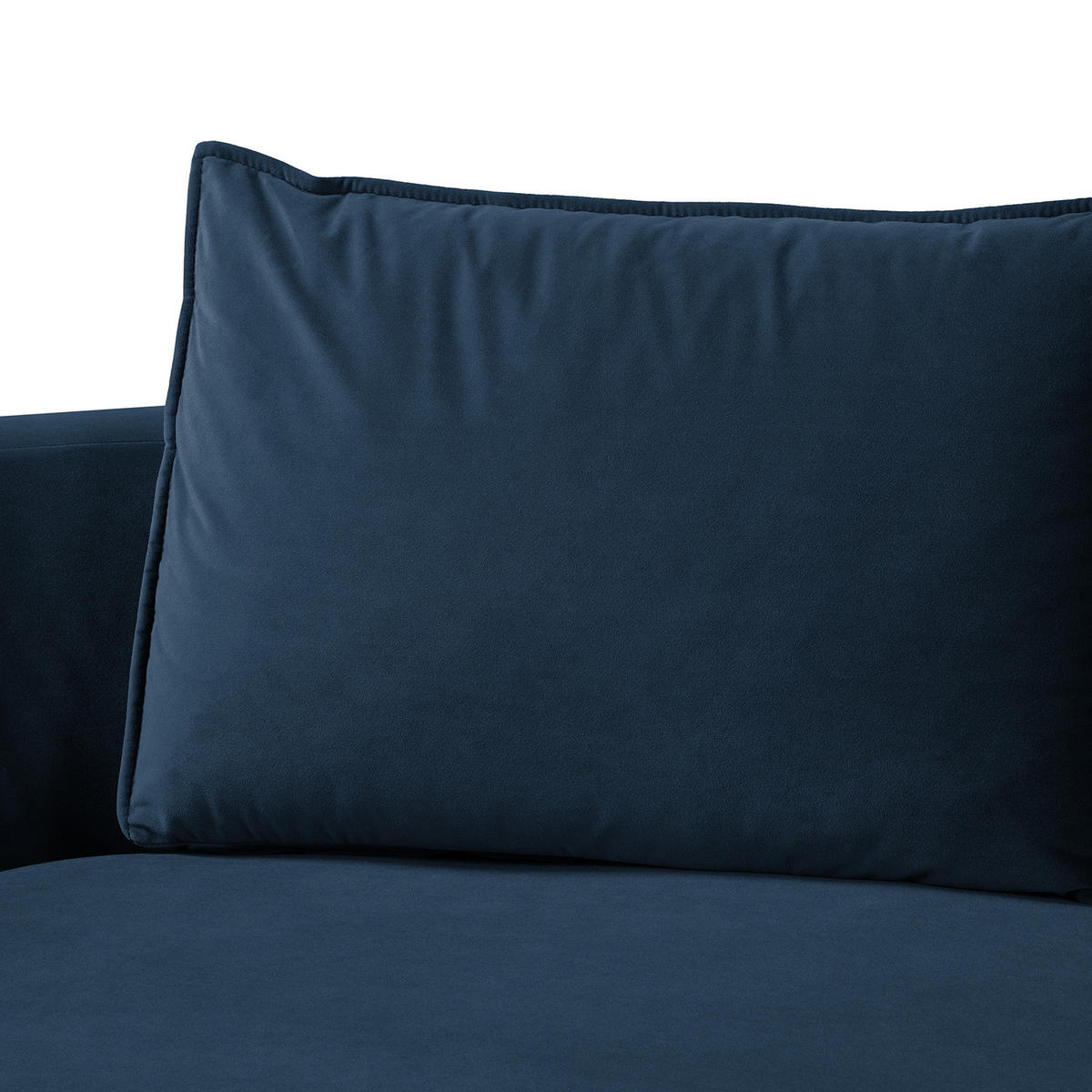 OTTOMANE - modular - Schwarz/Dunkelblau, Kunststoff/Textil (196/82/146cm) - home24