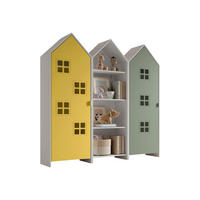 REGALSCHRANK Set Kania 173x37x171 MDF Weiß /Bunt - Gelb/Grün, Holzwerkstoff (173/171/37cm) - 58aufmkessel