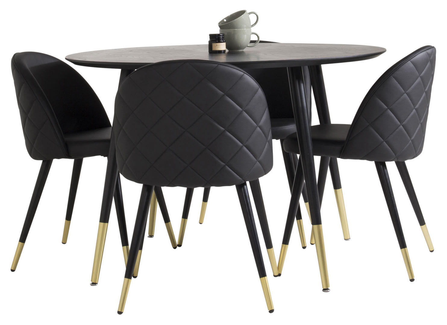 TISCHGRUPPE Messing - Goldfarben, Holzwerkstoff (115/75/115cm) - ebuy24