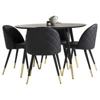 TISCHGRUPPE Messing - Goldfarben, Holzwerkstoff (115/75/115cm) - ebuy24