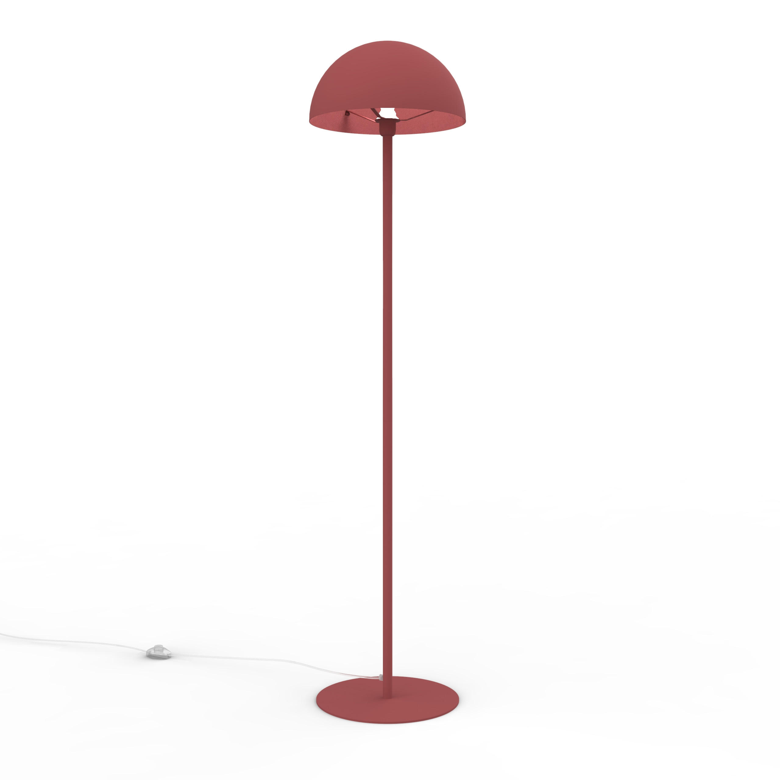 STEHLEUCHTE - Rot, Metall (40/40/165cm) - Lumicom