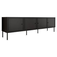 TV-LOWBOARD Palazzo Bis 200 4D - Schwarz, Holzwerkstoff/Kunststoff (201/40/60cm) - MIRJAN24