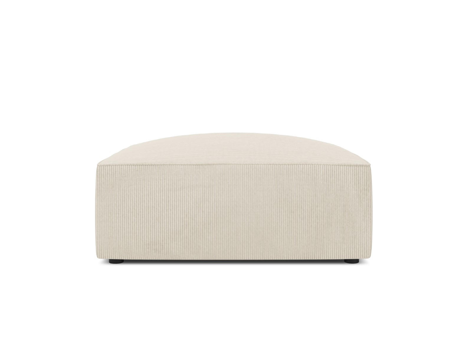 POUF Ruby aus Cord leichtes beige - Beige, Textil (93/40/93cm) - Micadoni