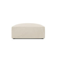 POUF Ruby aus Cord leichtes beige - Beige, Textil (93/40/93cm) - Micadoni