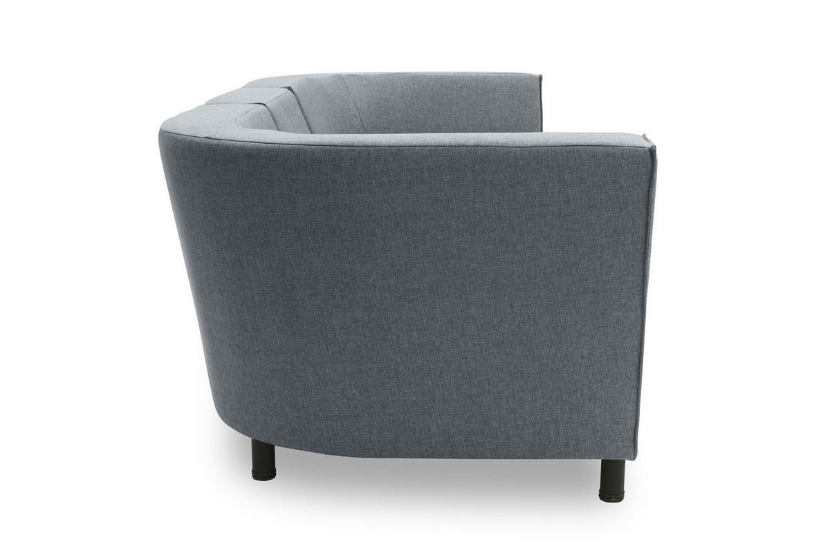 GARTENLOUNGE-SOFA 3-Sitzer Brandie 279x77x103 Outdoorbezug dunkelgrau - Grau, Kunststoff (279/77/103cm) - 58aufmkessel