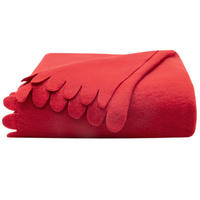 KUSCHELDECKE, 130x170 cm, 100% Polyester, Rot - Rot, Textil (130/170cm) - Zollner