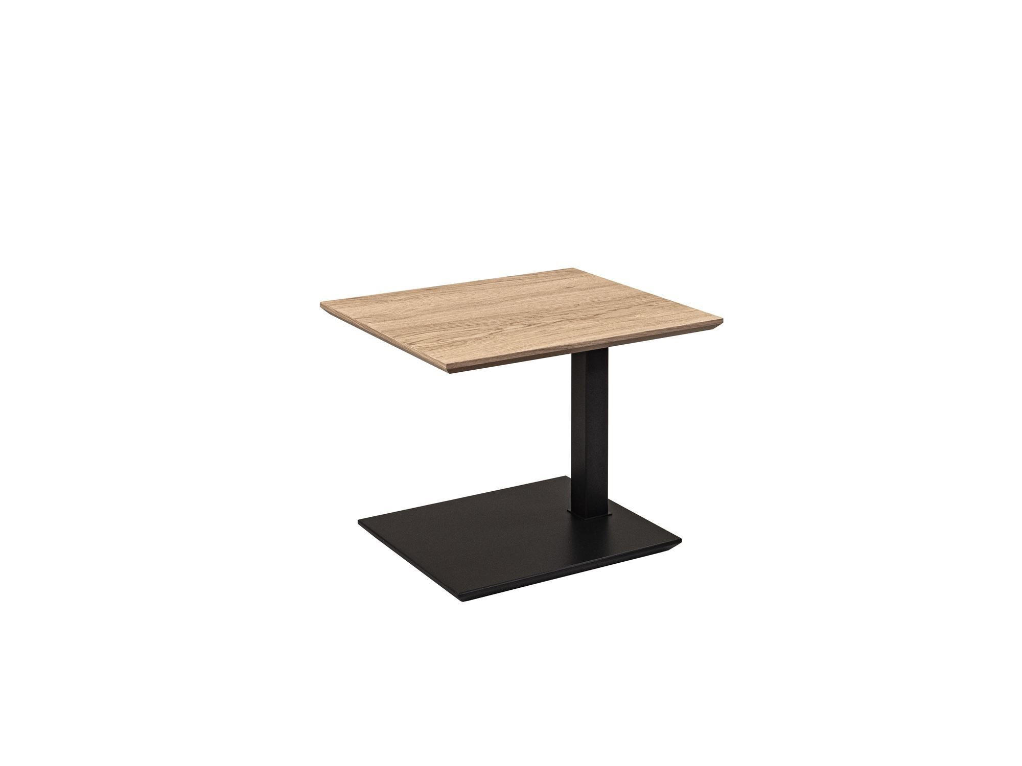 BEISTELLTISCH Cecile 55x47x47 höhenverstellbar Anthrazit/Wildeiche Bianco - Braun, Holz (55/47/47cm) - 58aufmkessel