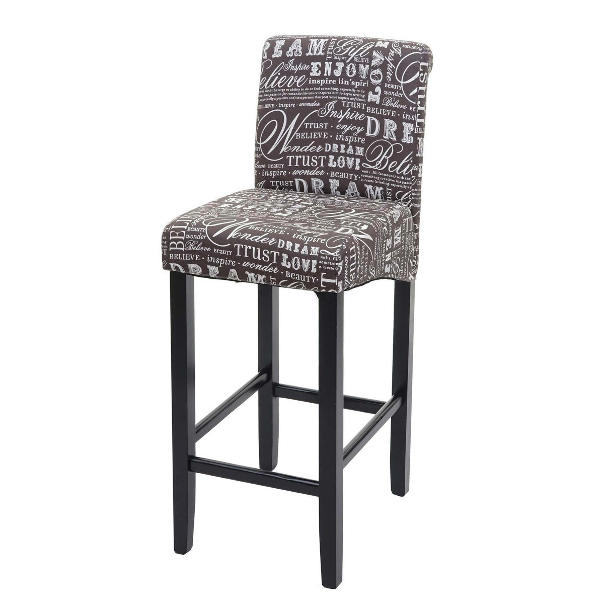 BARHOCKER Grau - Grau, Textil (39/105/53cm) - MCW