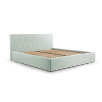 POLSTERBETT Bett 02 - 160x200 - Mint - Mintgrün, Holz/Textil (160/200cm) - Möblo