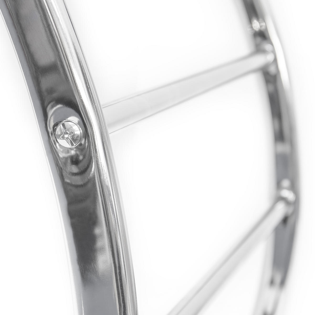 NÁSTENNÝ držiak na uteráky - strieborná, kov (56.5/70/15.5cm) - Relaxdays