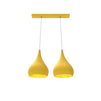 HÄNGELEUCHTE - Gelb, Metall (55/25/55cm) - Lumicom