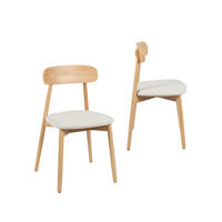 ESSZIMMERSTUHL Leyre Natürlich 46 cm x 83 cm 2er-Set - Naturfarben, Textil (46/83/55cm) - Klast Home