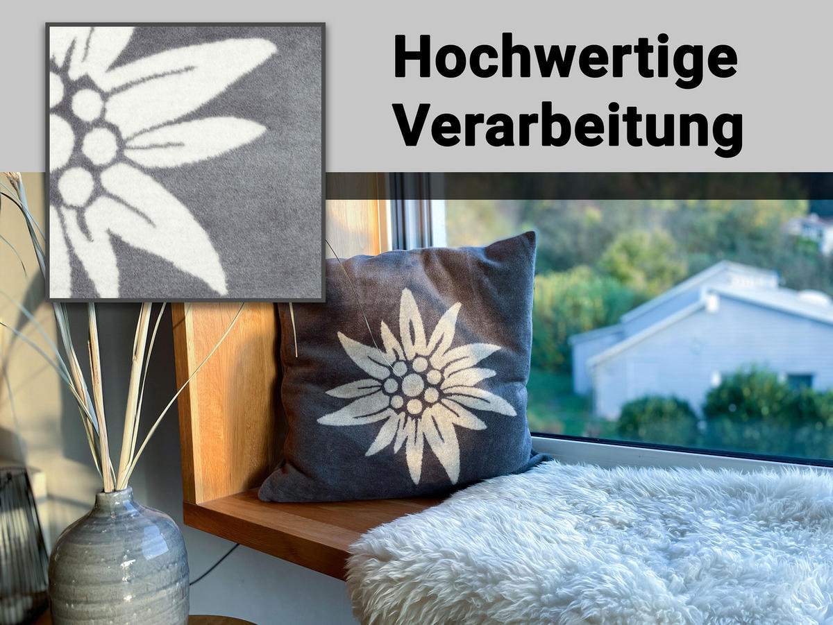 KISSENBEZUG, 2er-Set, 60% Baumwolle, 40% Polyacryl, Grau - Grau, Naturmaterialien (50/50cm) - Zollner