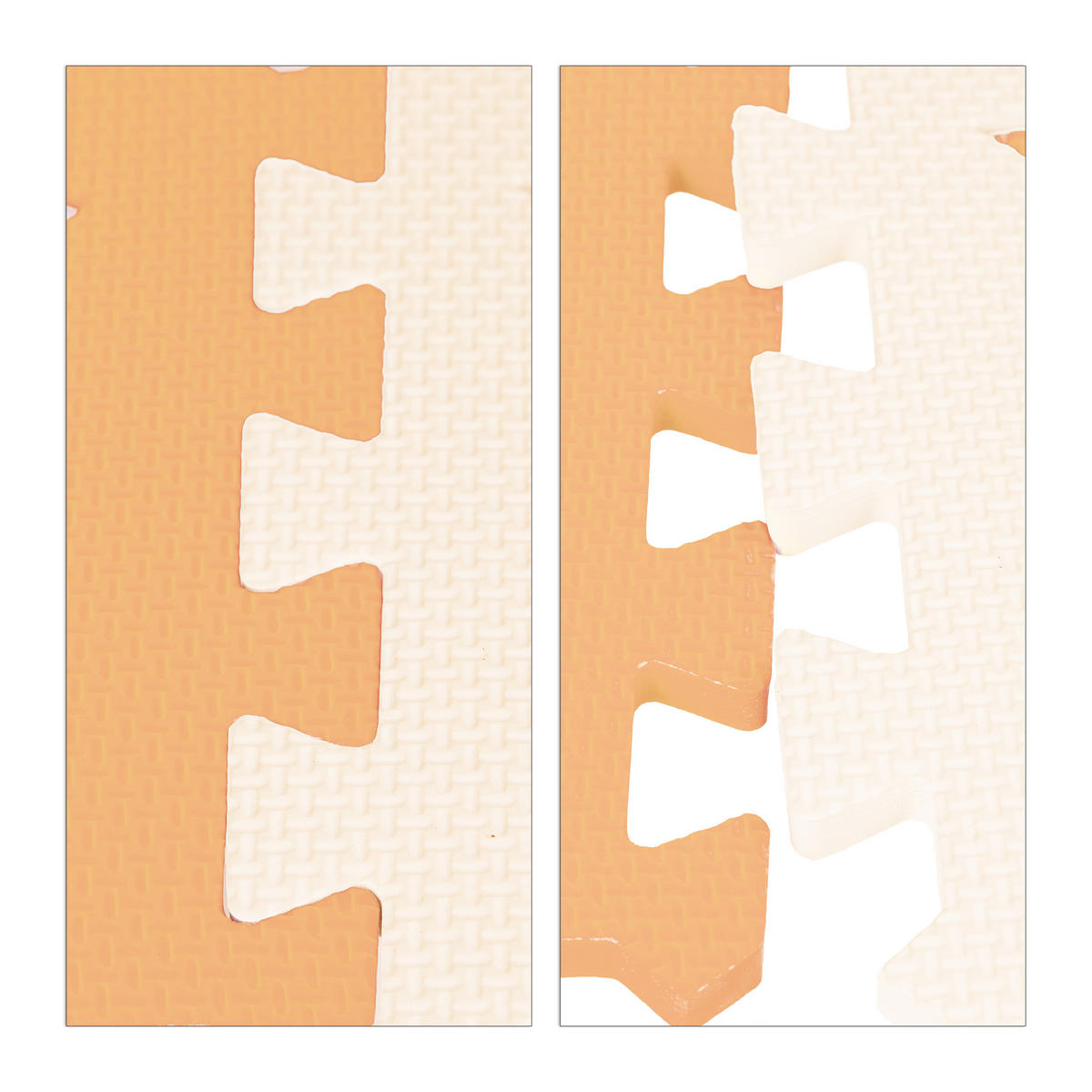 9XPUZZLEMATTE - Gelb/Beige, Kunststoff (32/32cm) - Relaxdays