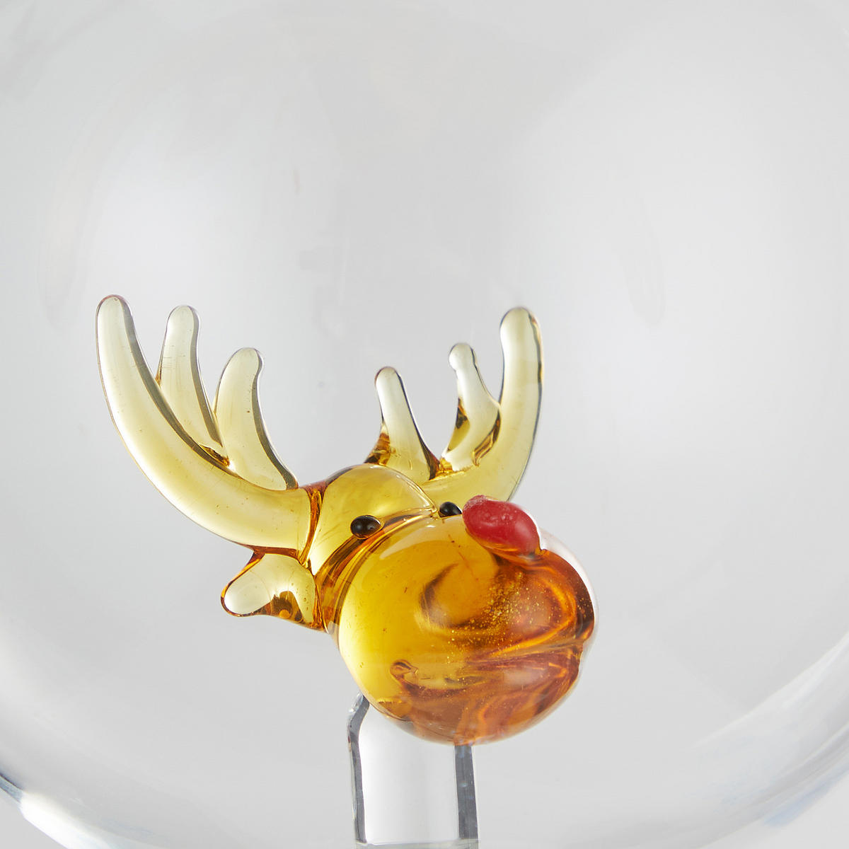 CHRISTBAUMKUGEL Hang On Rentier - Transparent, Glas (8/8/9cm) - Butlers