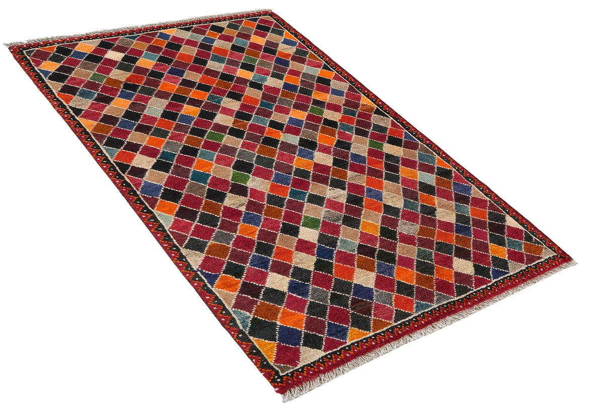 TEPPICH Gashgai Mehrfarbig 135/80 cm Schurwolle - Multicolor, Textil (80/135cm) - Looma