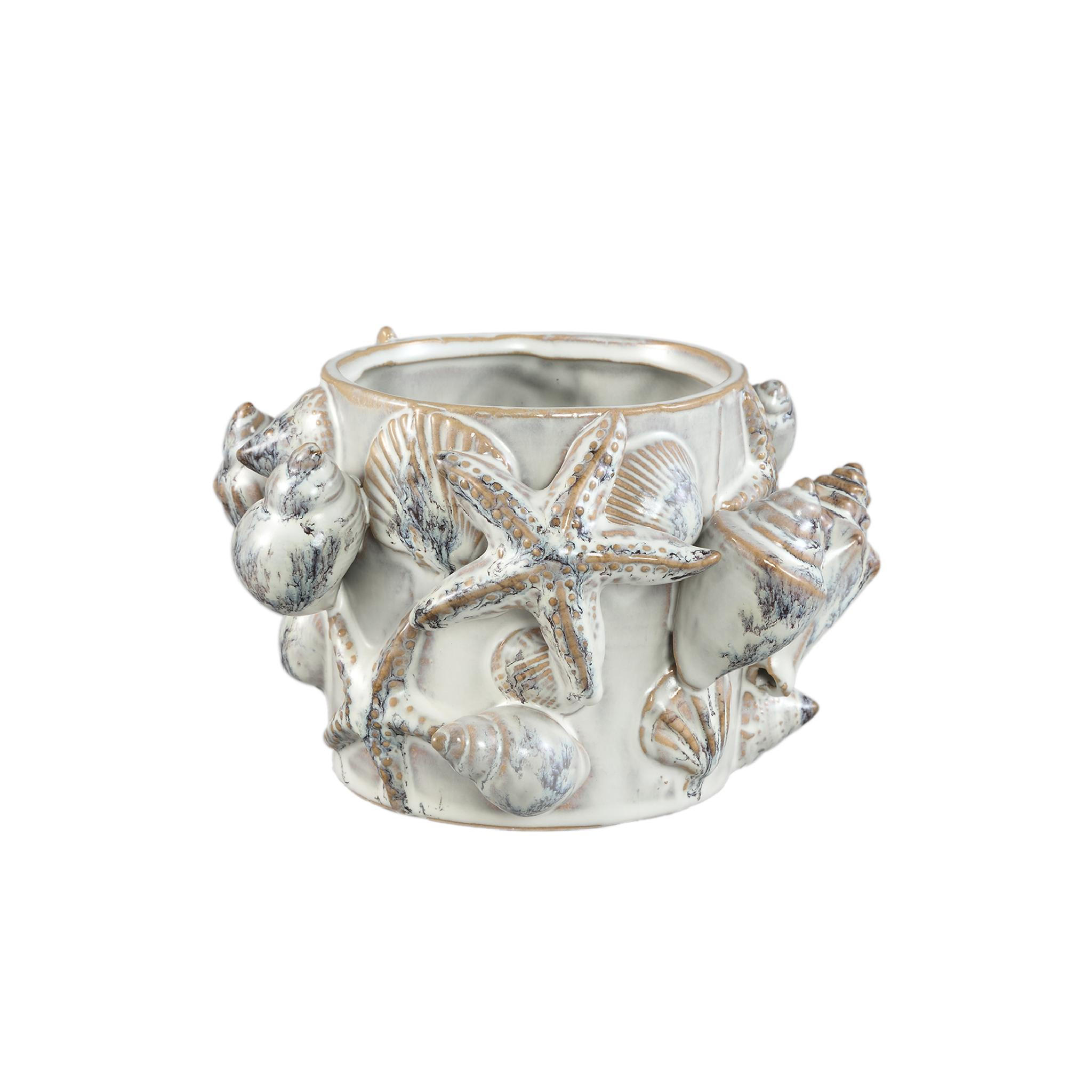 TOPF Prince Beige 18.5/18/12cm - Beige, Keramik (12cm) - PTMD Collection