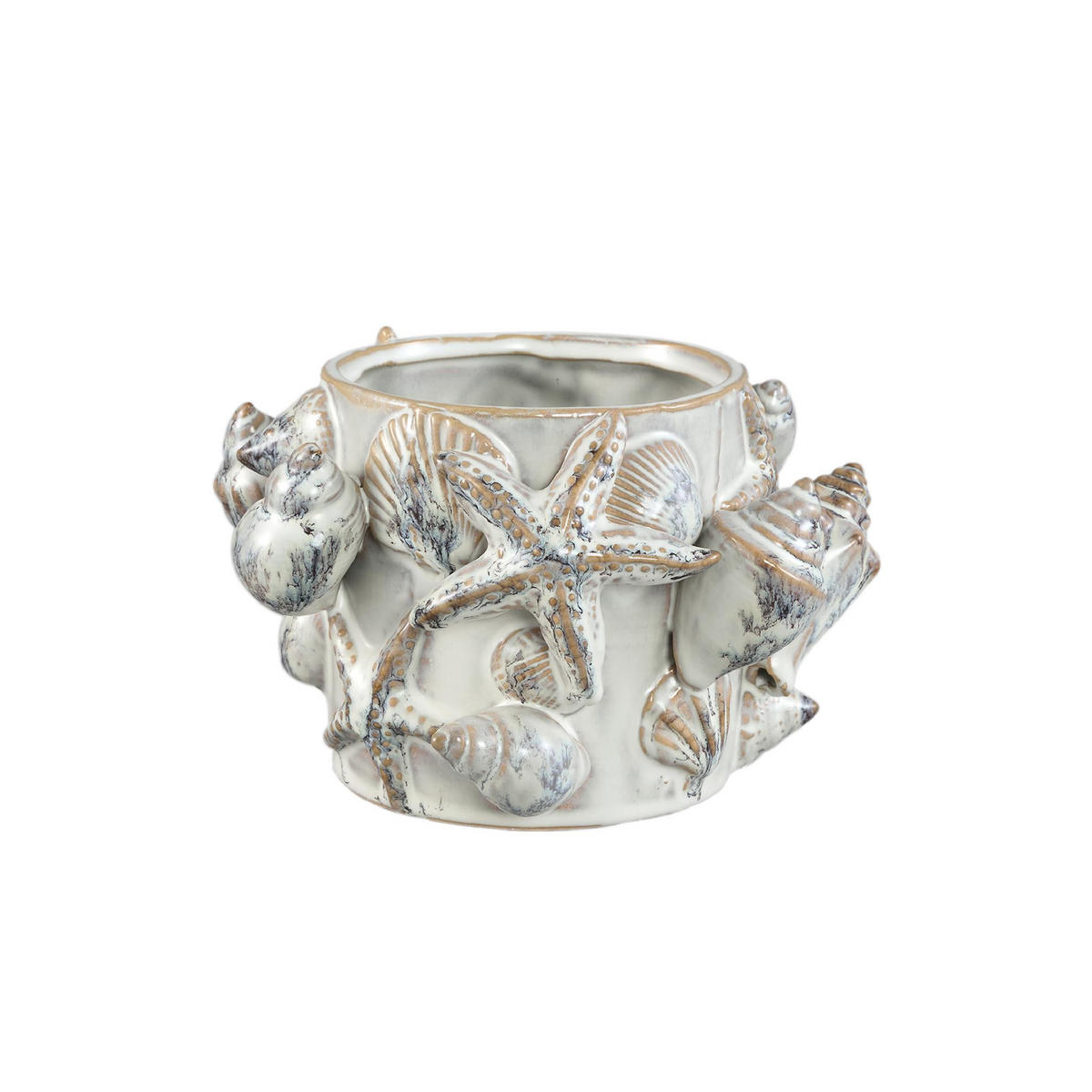 TOPF Prince Beige 18.5/18/12cm - Beige, Keramik (12cm) - PTMD Collection