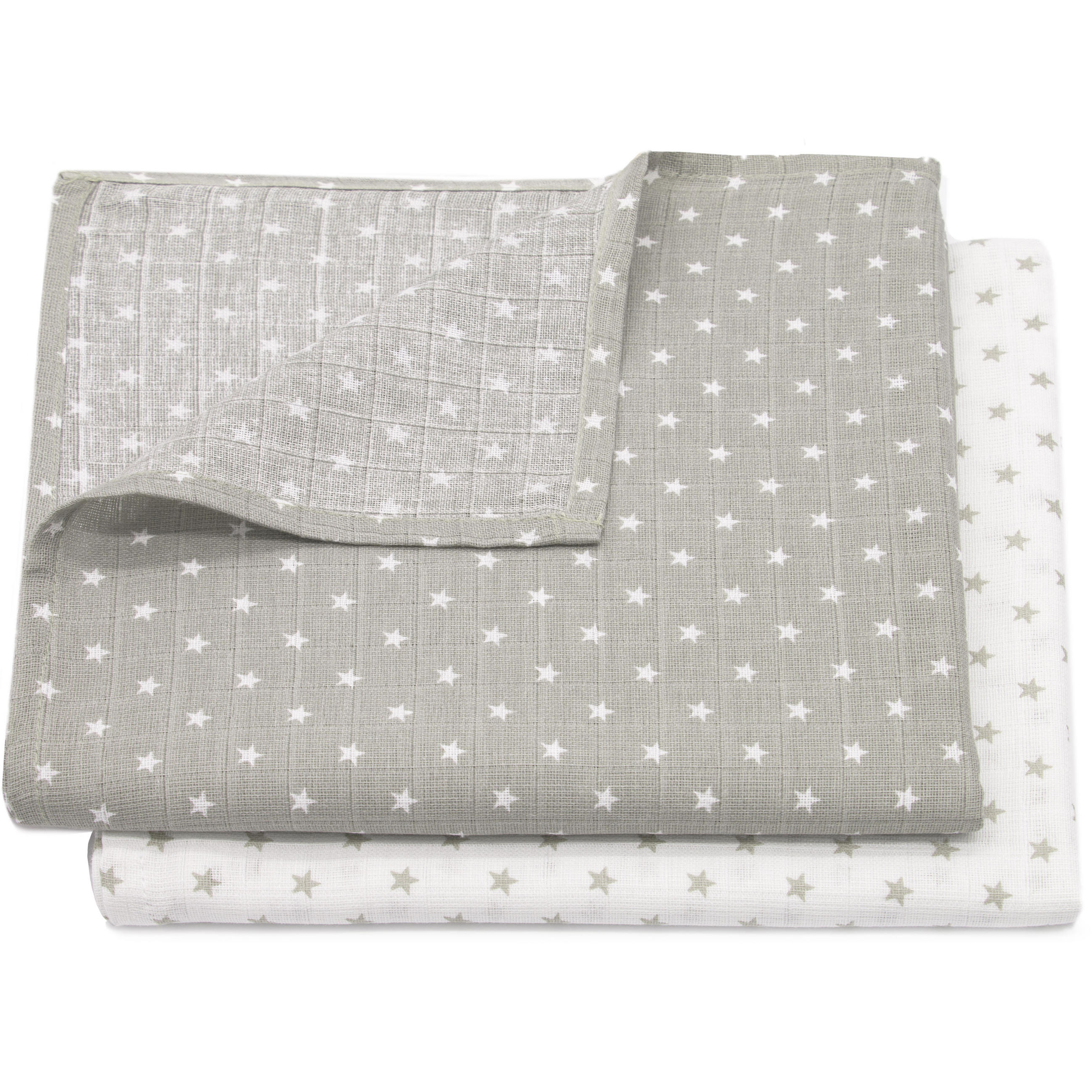SPUCKTÜCHER, 2er-Set, 120x120 cm, 100% Baumwolle, farblich sortiert - Multicolor, Textil (120/120cm) - Zollner