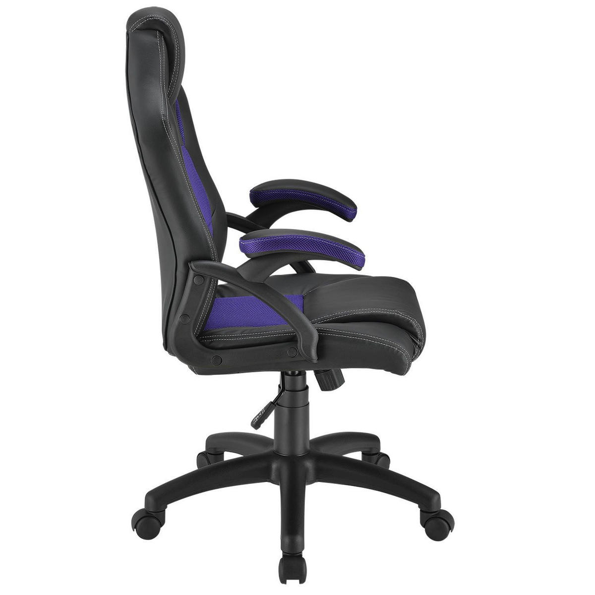 SCHREIBTISCHSTUHL Montreal Violett - Violett, Textil (47/111/52cm) - Juskys