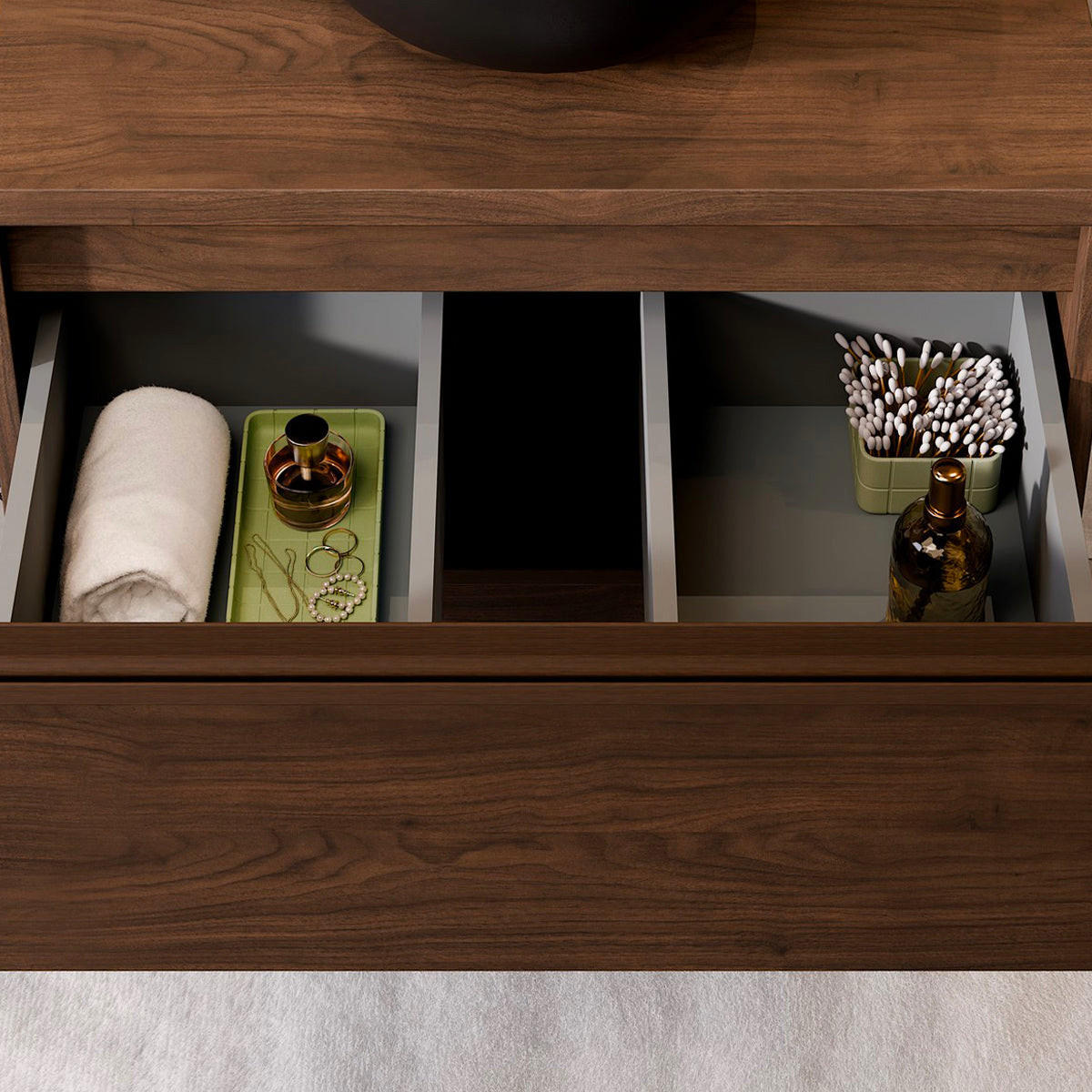 WASCHTISCHUNTERSCHRANK 60cm Edmé Holz - Dunkelbraun, Holzwerkstoff (60/50/46cm) - Petits-meubles