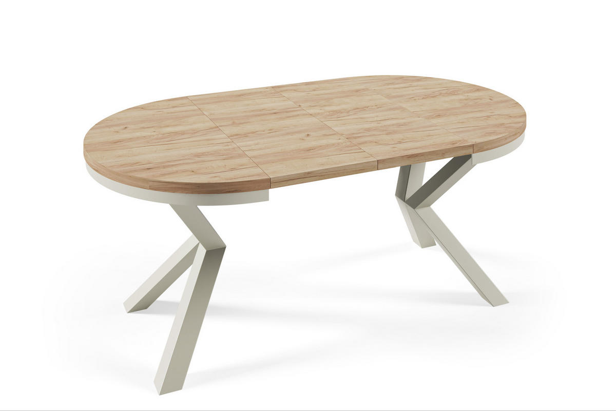 ESSTISCHE NORVIX - Honigeiche/Kaschmir, Holzwerkstoff (120/120/76cm) - Meblini