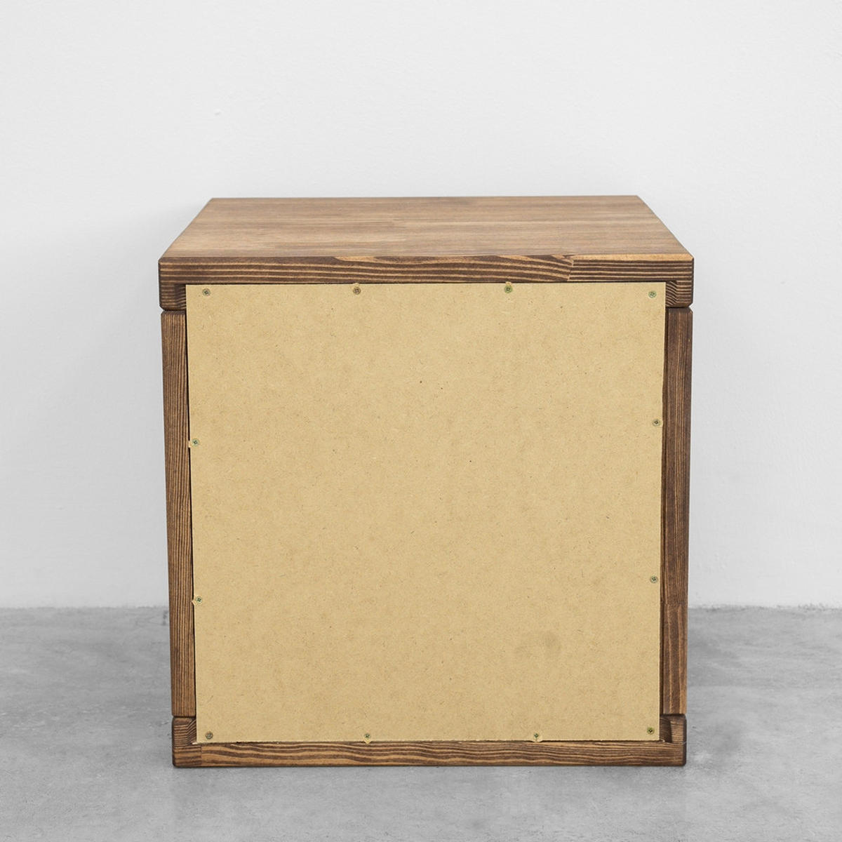 NACHTTISCH aus Massivholz MARIKA 1 - Dunkelbraun, Holz (40/40/40cm) - Seart