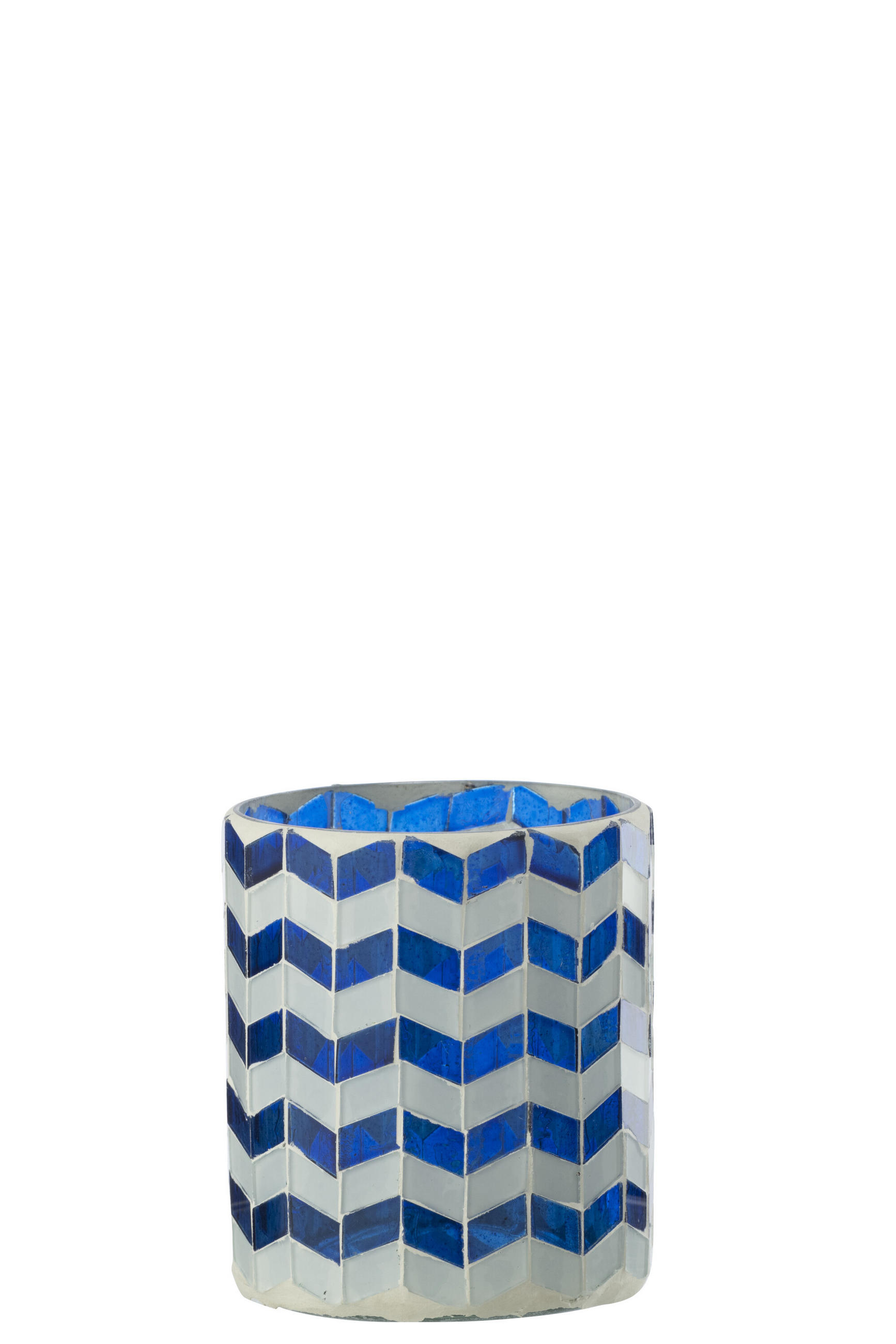 J-Line Kerzenständer Blau 10 cm