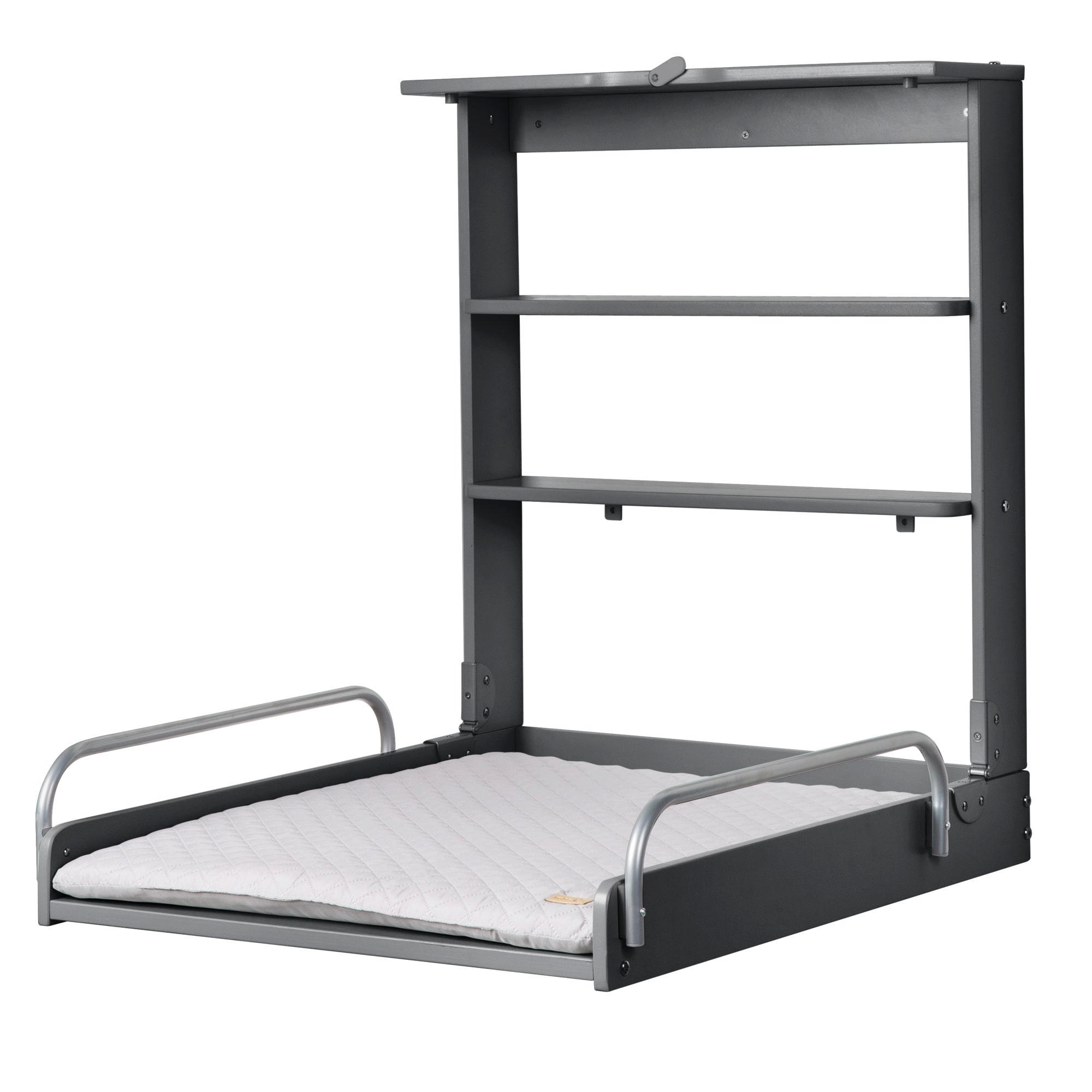 WANDWICKELREGAL roba Style grau - Anthrazit, Holzwerkstoff (66.5/78/76.5cm) - Roba