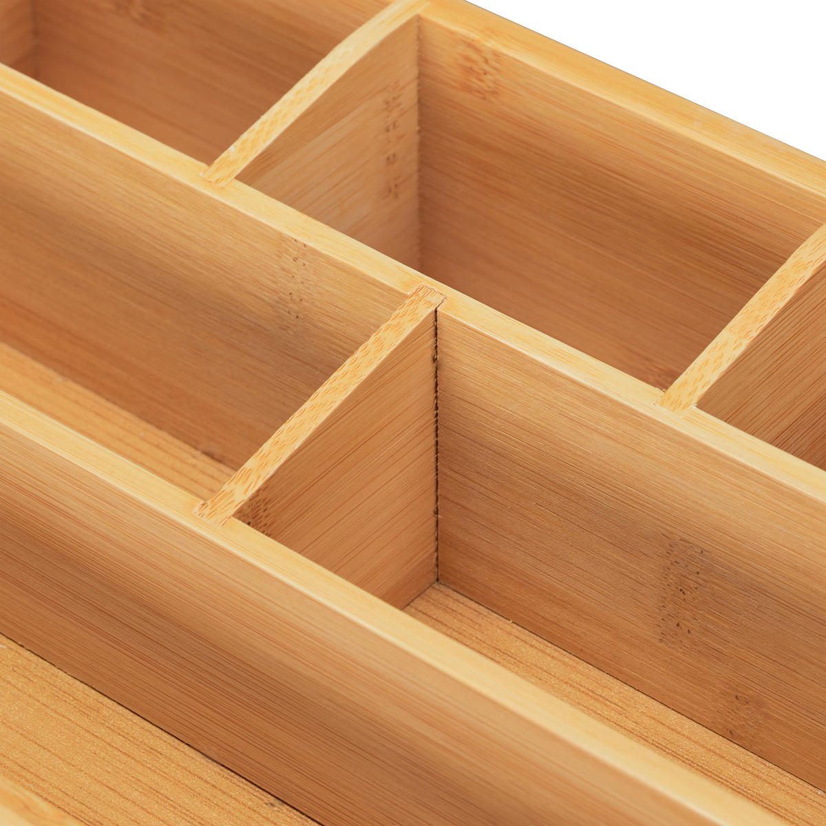 SCHREIBTISCHORGANIZER - Hellbraun, Holz/Holzwerkstoff (16.5/28/15cm) - Relaxdays