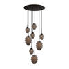 GALERIELEUCHTE Echos 8-flammig Rauch Ø 18/25cm - Anthrazit/Schwarz, Glas (18/18/20cm) - s.luce