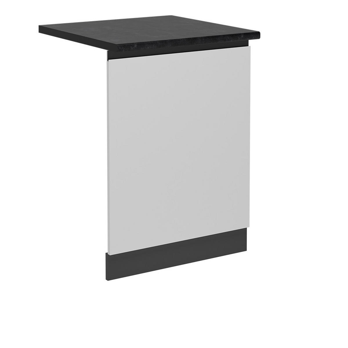 ČELNÍ PANEL MYČKY R-Line Bílá - bílá/antracitová, kompozitní dřevo (60/81.8/1.6cm) - Vicco