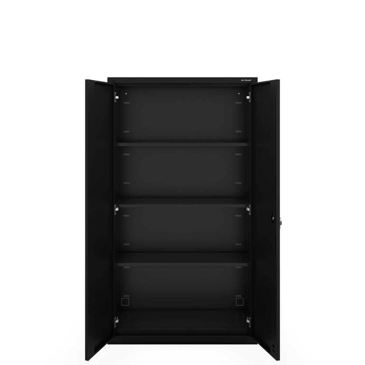 METALLSCHRANK Megan - Schwarz, Metall (90/160/40cm)