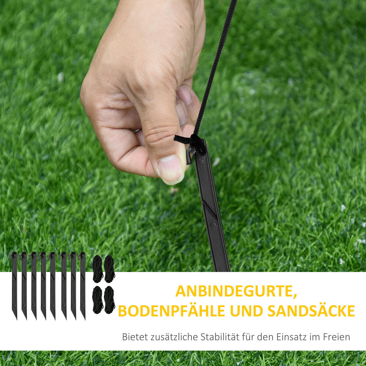 AUFBLASBARER Weihnachtsmann auf Schlitten mit Schneemann LED Polyester - Multicolor, Kunststoff (80/128/200cm) - HOMCOM