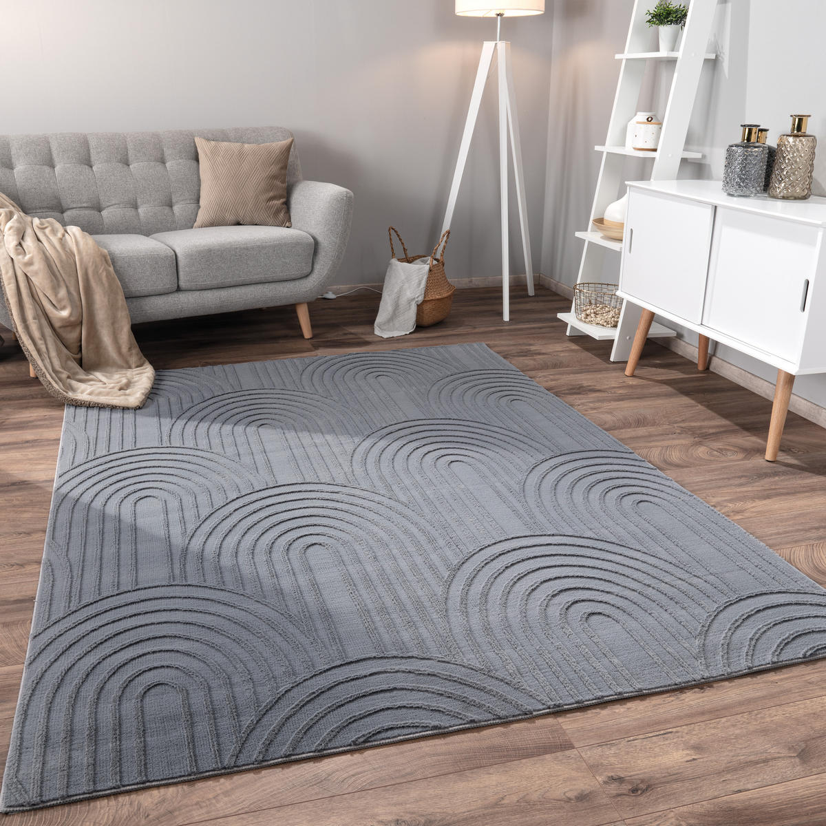 KURZFLORTEPPICH 240/340 cm Lelystad 524 - Anthrazit, Textil (240/340cm) - Paco Home