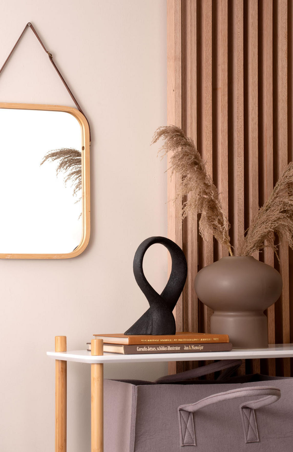 SPIEGEL Idyllic 1.5/33/40 cm - Naturfarben, Naturmaterialien (33/40/1.5cm) - Present Time