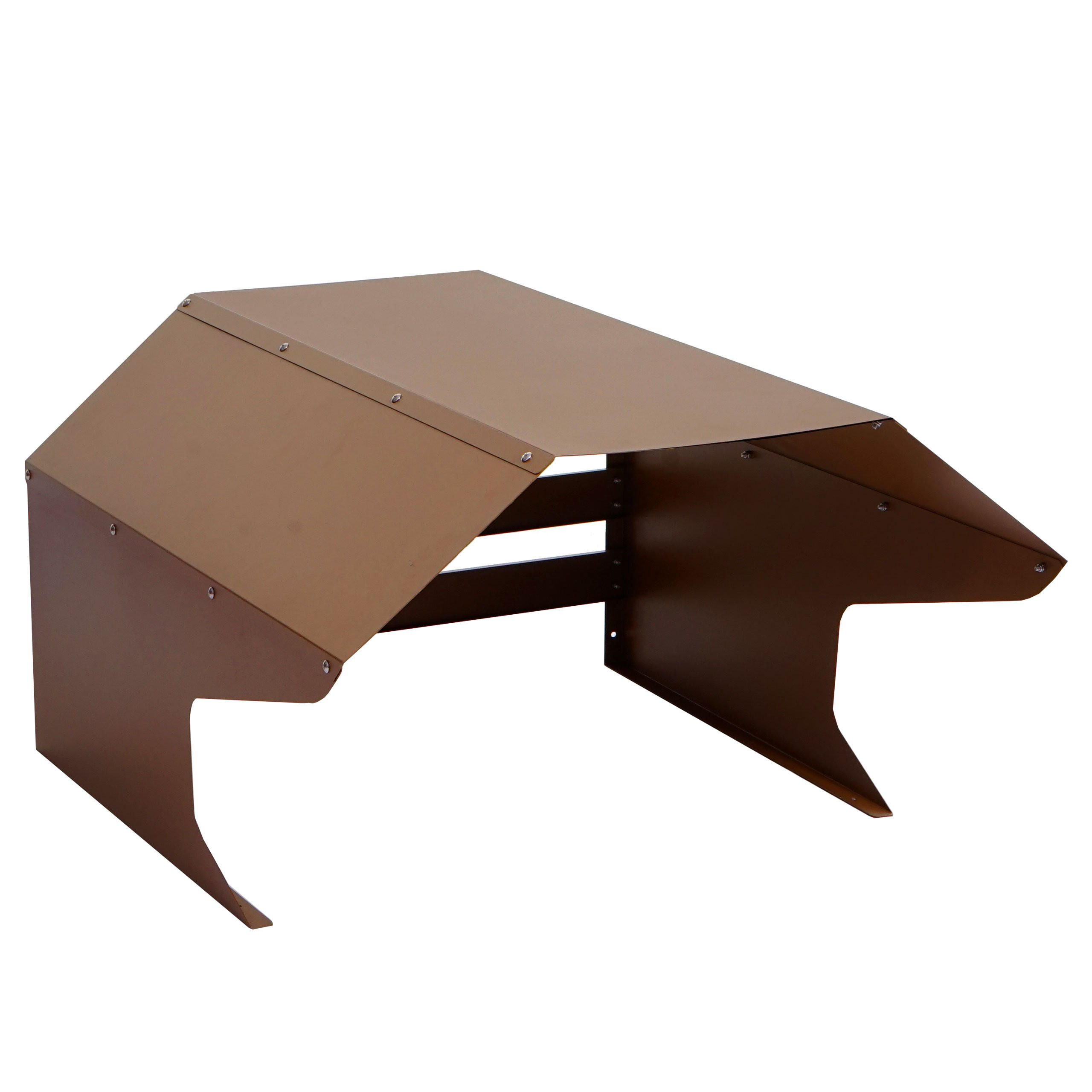 MÄHROBOTER-GARAGE 41x60x70cm Metall Braun - Braun, Metall (60/41/70cm) - PROREGAL