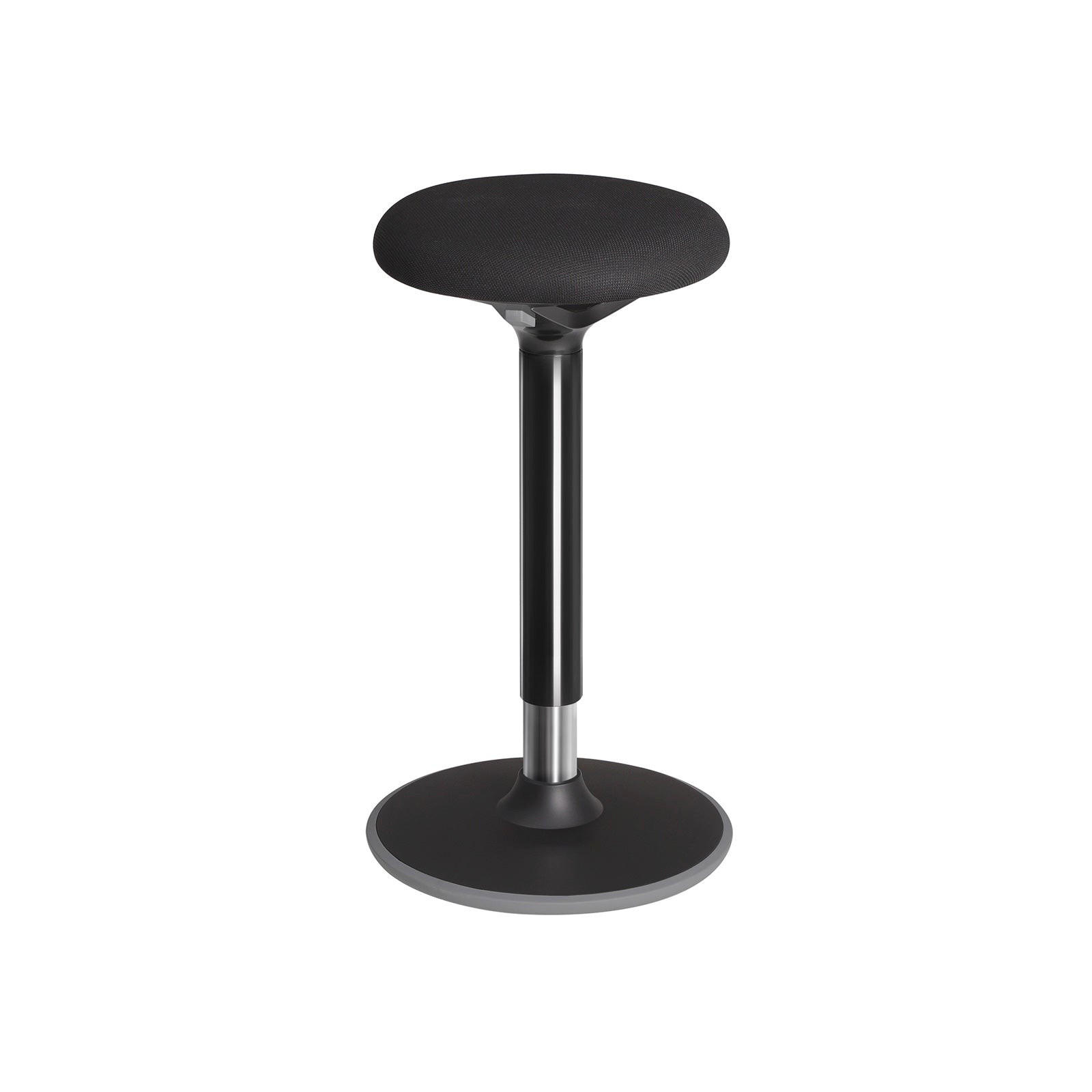 ARBEITSHOCKER BÜROHOCKER - Schwarz, Textil (33/33cm) - Hansiro