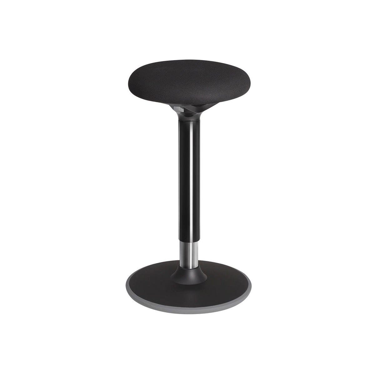 ARBEITSHOCKER BÜROHOCKER - Schwarz, Textil (33/70/33cm) - Hansiro