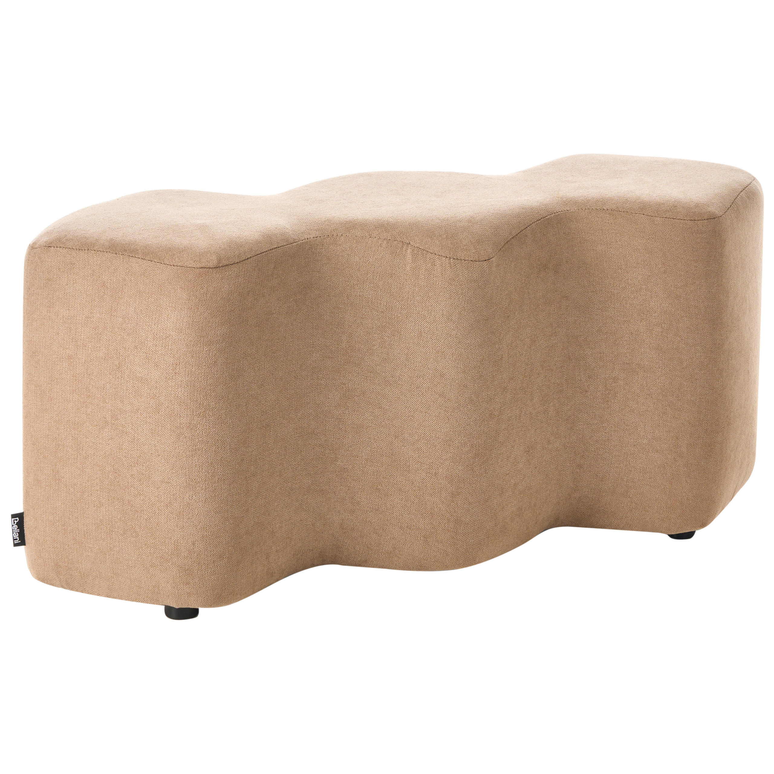 POLSTERBANK Stoff Beige Littleton - Beige, Textil (86/38/30cm) - Beliani