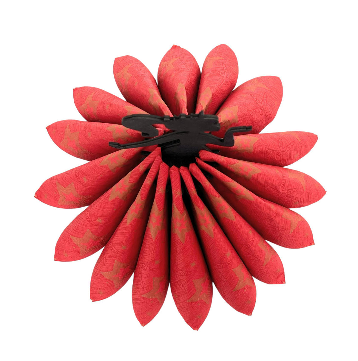 SERVIETTENHALTER aus Holz 28 cm Schwarz - Schwarz, Holz (14/28/14cm) - DanDiBo