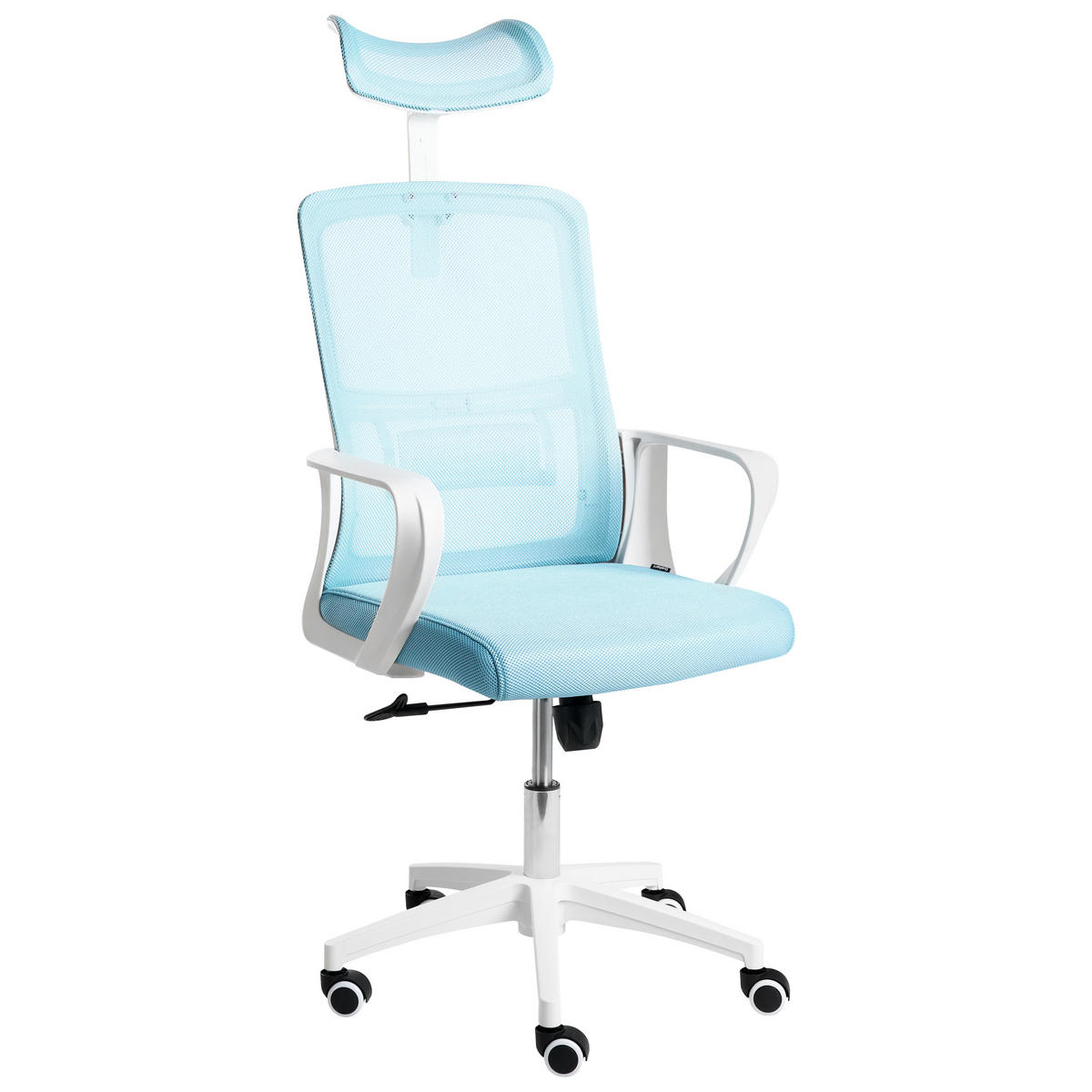 BÜROSTUHL Hellblau Monarch - Hellblau, Textil (46/110/62cm) - Beliani