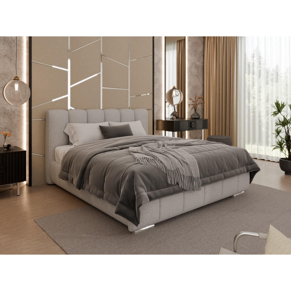 Thumbnail - Panda Möbel Polsterbett, Cappuccino, Holz, 160x200 cm, Schlafzimmer, Betten, Polsterbetten