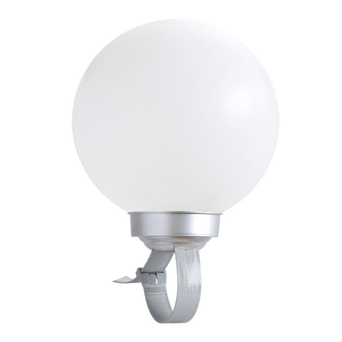 LED AUSSENLEUCHTE Kugel Weiß 2er Set - Weiß, Kunststoff (15/15/42.5cm)